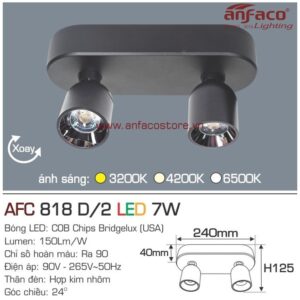 Đèn Anfaco LED tiêu điểm AFC 818/2D 7W đế ngồi