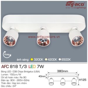 Đèn Anfaco LED tiêu điểm AFC 818/3T 7W đế ngồi