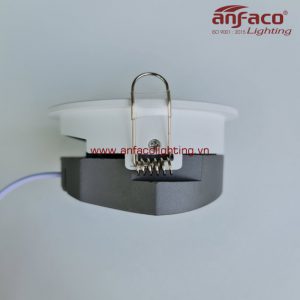 AFC 665D đèn led downlight âm trần Anfaco xoay góc vỏ trắng