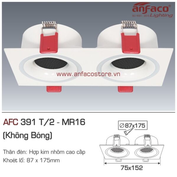 Đèn Anfaco downlight âm trần AFC 391T/2 LED MR16