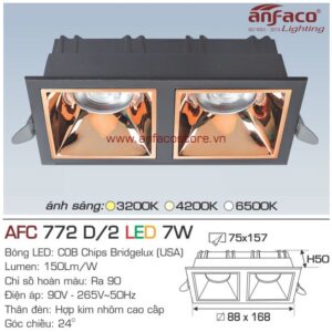 Đèn Anfaco LED downlight âm trần AFC 772/2D 7W