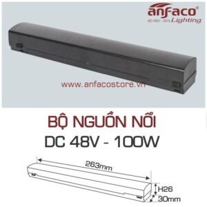 Nguồn LED ray nam châm nổi siêu mỏng Anfaco DC48V-100W