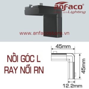 Nối góc L dẫn điện DC48V ray LED nam châm nổi siêu mỏng Anfaco