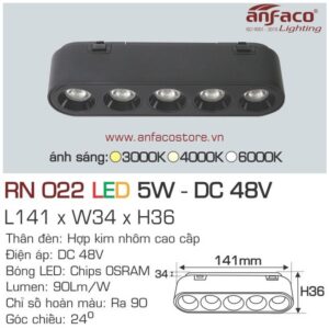 Đèn LED ray nam châm nổi siêu mỏng Anfaco RN 022-5W