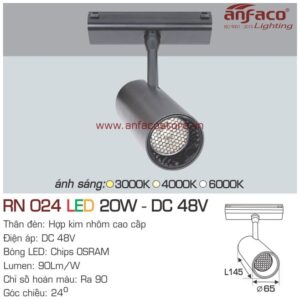 Đèn LED ray nam châm nổi siêu mỏng Anfaco AFC RN 024-20W