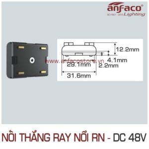 Nối thẳng dẫn điện DC48V ray LED nam châm nổi siêu mỏng Anfaco