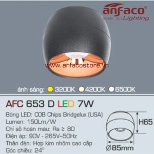 Đèn Anfaco LED downlight nổi AFC 653D 7W