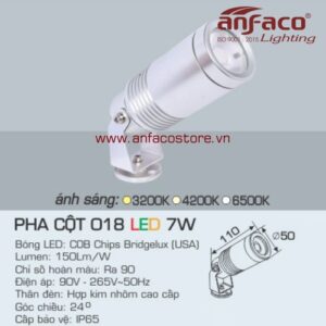 Đèn Anfaco LED pha cột AFC 018-7W